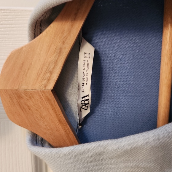 NWOT Men's blue and white jacket by Zara - Picture 3 of 3